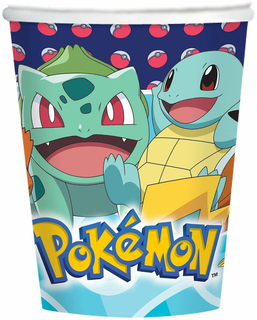  Pokémon™-Pappbecher Tischzubehör 8 Stück bunt 250 ml, fig. 1 