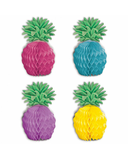  8 Mini Ananas Tischaufsteller bunt 12 cm, fig. 1 