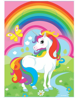  8 Kunststoffbeutel Einhorn mit Regenbogen, fig. 1 