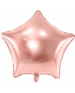  Stern-Folienballon Raumdekoration roségold 48 cm, fig. 1 