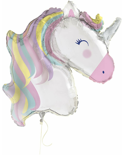  Ballon aluminium géant licorne magique 106 cm, fig. 1 