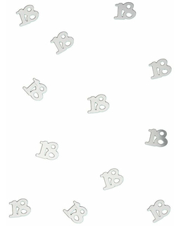  Confettis de table en bois 18 argentés 10 gr, fig. 1 