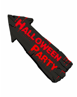  Halloween-Party-Pfeil-Wanddekoration, 57 x 19 cm, fig. 1 