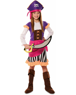  Déguisement pirate aventure violet fille, fig. 1 