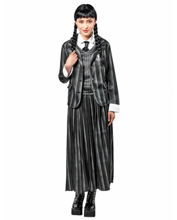  Déguisement uniforme scolaire Mercredi Addams femme, fig. 1 