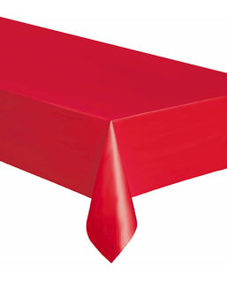  Nappe rectangulaire en plastique rouge 137 x 274 cm, fig. 1 