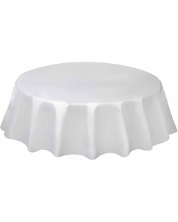  Nappe ronde en plastique blanche 213 cm, fig. 1 