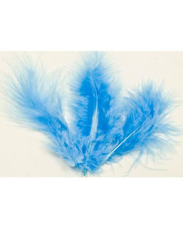  20 Plumes de décoration bleu 5,5 cm, fig. 1 