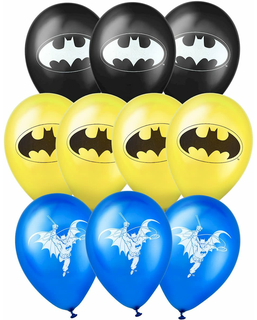  10 Batman-Latexballons 25x32cm, fig. 1 