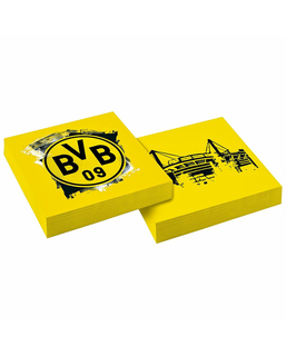  20 Borussia Dortmund Papierservietten 33 x 33 cm, fig. 1 