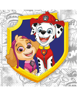  Paw Patrol™-Servietten für einen Kindergeburtstag 20 Stück bunt 33 x33 cm, fig. 1 