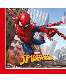  Spiderman™-Servietten Marvel™-Tischzubehör 20 Stück bunt 33 x 33 cm, fig. 1 