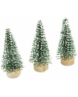  3 Petits sapins artificiels verts 5 cm, fig. 1 