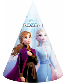  Disney Frozen2™-Partyhüte für Kindergeburtstage 6 Stück bunt, fig. 1 