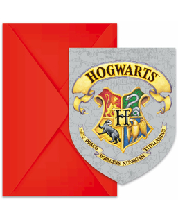  Hogwarts-Einladungskarten mit Briefumschlag 12-teilig bunt 14,5 x 9,5 cm, fig. 1 