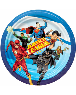  8 FSC® Justice League Pappteller 23 cm, fig. 1 