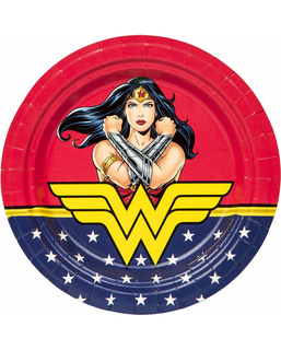  8 FSC® Wonder Woman Pappteller 23 cm, fig. 1 