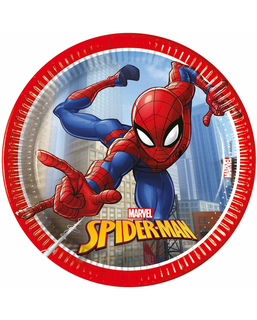  8 Pappteller Spiderman Fighter™ 20 cm, fig. 1 