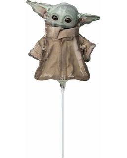  Ballon aluminium bébé Yoda The mandalorian 23 cm, fig. 1 