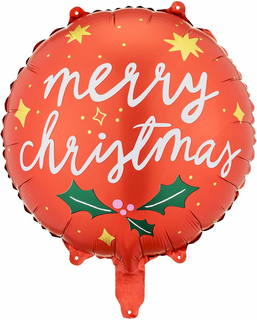  Weihnachtsballon Aluminium Luftballon Merry Christmas 45 cm Rot, fig. 1 