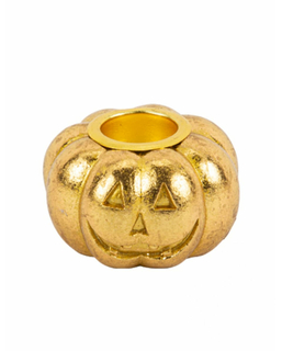  Kerzenhalter Kürbis Tischdekoration Halloween gold 3,7 x 6 cm, fig. 1 