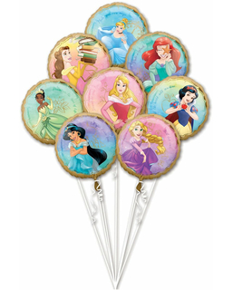  Prinzessinnen-Ballon Disney™ Partydekoration bunt 43 cm, fig. 1 