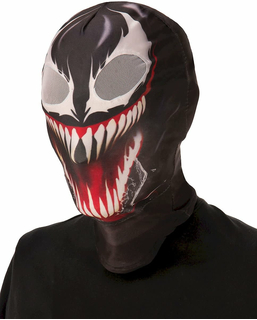  Lizenzierte Venom™-Stoffmaske Halloween-Accessoire für Erwachsene schwarz-weiß-rot, fig. 1 