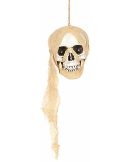  Hängender Piratenschädel Halloween-Deko leuchtend 53 cm, fig. 1 