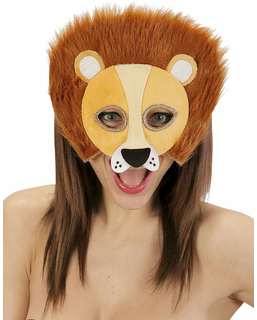  Demi masque peluche lion adulte, fig. 1 