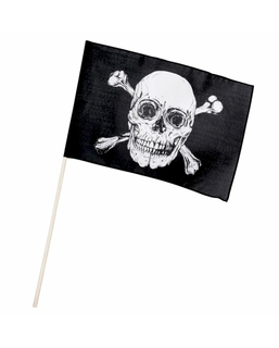  Piratenflagge Partydeko schwarz weiss 30 x 45 cm, fig. 1 