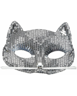  Loup chat à sequins argenté adulte, fig. 1 