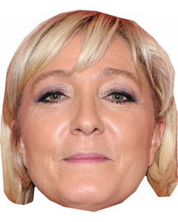  Erwachsene Marine Le Pen Pappmaske, fig. 1 