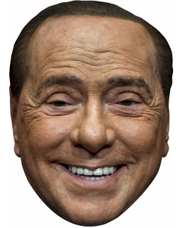  Pappmaske von Silvio Berlusconi für Erwachsene, fig. 1 