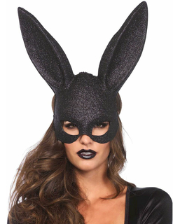  Masque lapin noir pailleté adulte, fig. 1 