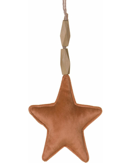  Hängedekoration Stern aus Samt terracotta 15 cm, fig. 1 