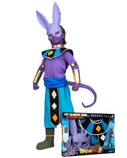  Beerus™ Dragon Ball Lizenzkostüm für Kinder lila-blau-gold, fig. 1 