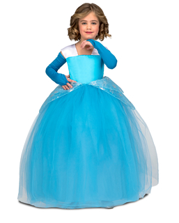  Prinzessinnen-Kostüm für Kinder Ballkleid blau, fig. 1 