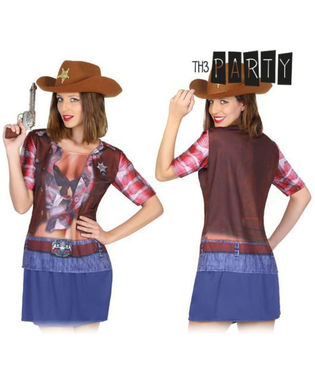  T-shirt pour adultes 8270 Cow-girl, fig. 1 