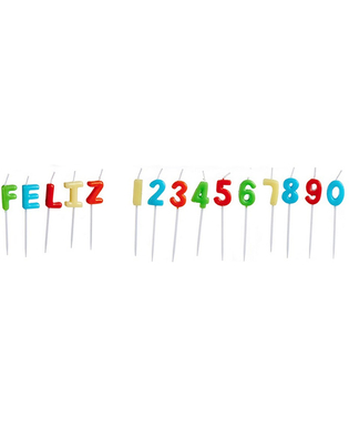  Kerzen-Set Feliz Cumpleaños, fig. 1 