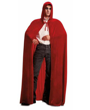  Cape My Other Me Rouge Velours Taille unique Avec capuche, fig. 1 