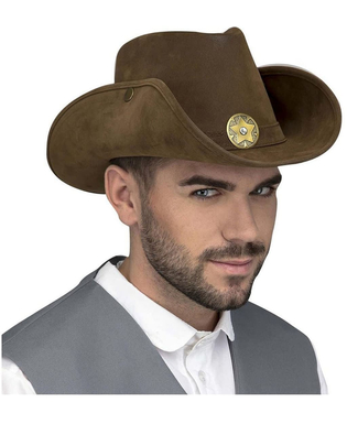  Chapeau de Cowboy My Other Me Marron Étoile (59 cm), fig. 1 