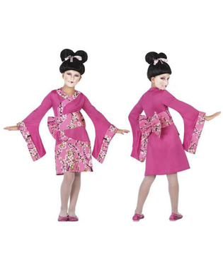  Verkleidung für Kinder Geisha Fuchsia (3 Pcs), fig. 1 