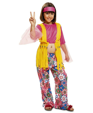  Déguisement pour Enfants My Other Me Flower Hippie 3-4 Ans, fig. 1 