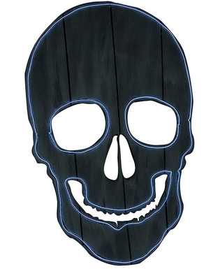  Totenkopf My Other Me Halloween-Dekoration Neon Lichtsilhouette, fig. 1 