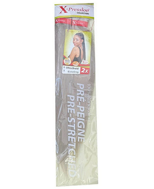  Haarverlängerungen Pre-Peigne X-Pression Mattegray (1X2), fig. 1 