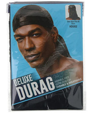  Haarnetz Beauty Town Rede Cool & Sleek Deluxe Durag Schwarz, fig. 1 