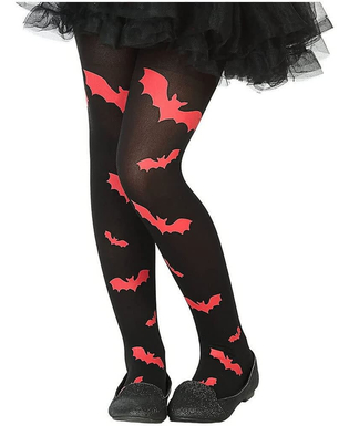  Collants de déguisement Taille unique Chauve-souris Rouge Halloween, fig. 1 