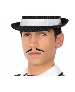  Moustache Noir Accessoires de costumes Années 20, fig. 1 