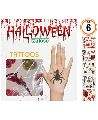  Tatouages Temporaires Halloween, fig. 1 