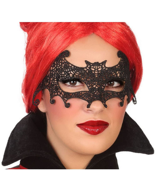  Augenmaske Fledermaus Schwarz Polyester Halloween, fig. 1 